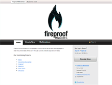 Tablet Screenshot of fireproof.donortools.com