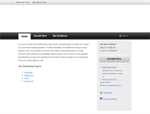 Tablet Screenshot of haitihopefund.donortools.com