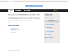 Tablet Screenshot of demo.donortools.com