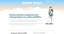 Desktop Screenshot of donortools.com
