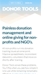 Mobile Screenshot of donortools.com