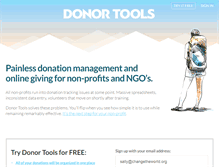 Tablet Screenshot of donortools.com