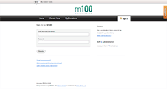 Desktop Screenshot of m100.donortools.com