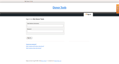 Desktop Screenshot of my.donortools.com