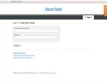 Tablet Screenshot of my.donortools.com