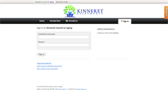 Desktop Screenshot of kinneret.donortools.com