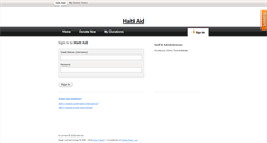 Desktop Screenshot of haitiaid.donortools.com
