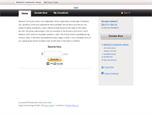 Tablet Screenshot of narlibrary.donortools.com
