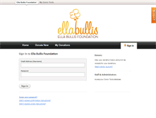 Tablet Screenshot of ellabullis.donortools.com